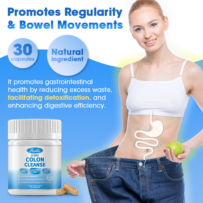 Bunkka 15-Day Colon Cleanse Supplement Supports Gentle Gut Cleanse Detox