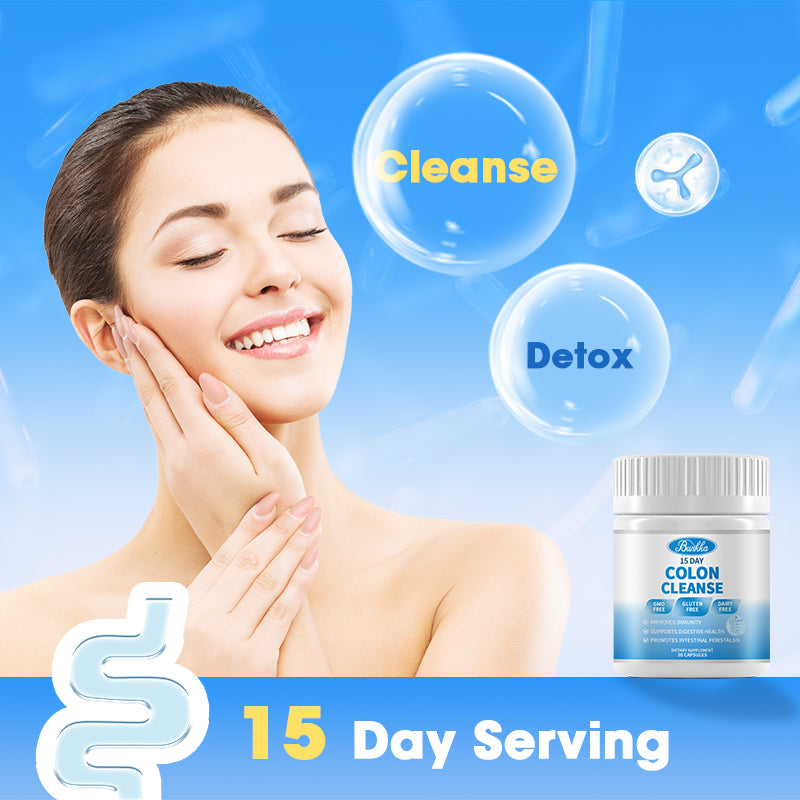 Bunkka 15-Day Colon Cleanse Supplement Supports Gentle Gut Cleanse Detox