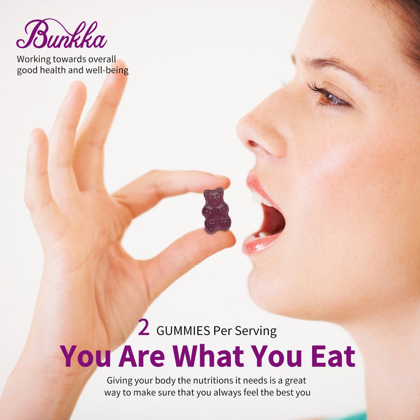 Bunkka 2 Pack Glucosamine Chondroitin Gummies Extra Strength w/MSM,Elderberry,Hyaluronic Acid-Chewable Joint Support Supplement for Women,Men,Adults-Antioxidant Support for Joint Comfort & Mobility