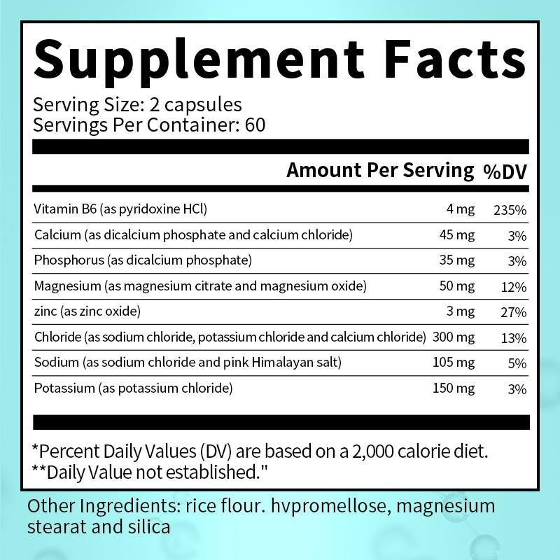 Bunkka Complex Electrolyte Capsules with Vitamins and Minerals Sports&muscle Support Capsules Endurance Enhancement for Gym