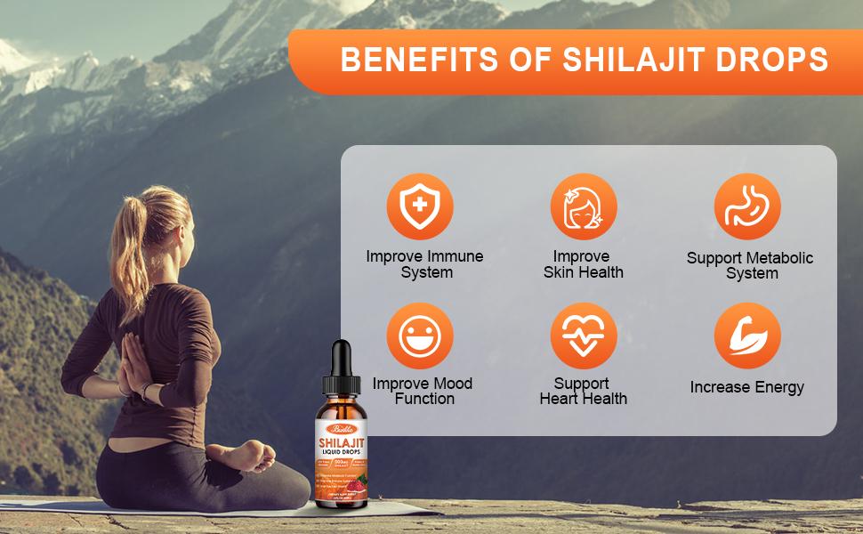 Bunkka Organic Shilajit Liquid Drops Sugar-Free & Vegan Supplement