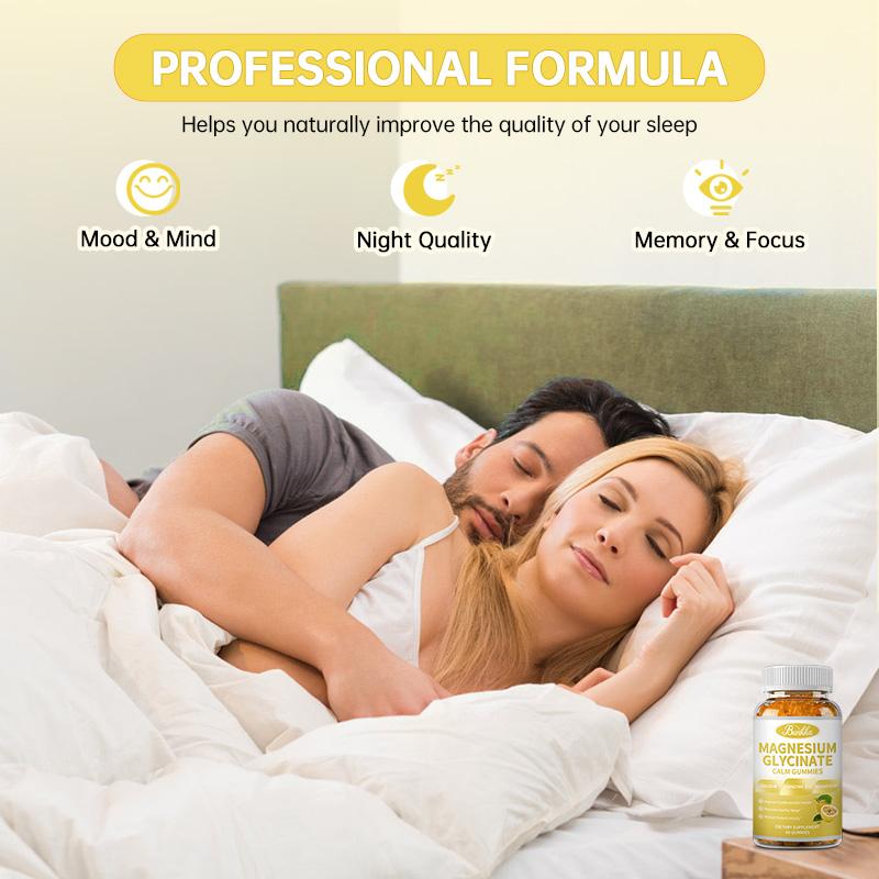 BUNKKA Magnesium Complex 600mg Of Glycinate & Malate Magnesium for Stress Relaxation Muscle & Bone Health Support Nerve Heart Sleep Health
