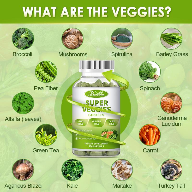 Super Veggies Capsules Dietary Supplement For Immune Support