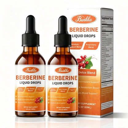 Berberine HCI with Ceylon Cinnamon - Berberine HCI Supplement Liquid Drops - Healthy Immune Function, Anti-oxidant,Gastrointestinal & Overall Wellness - 4FL oz by BK
