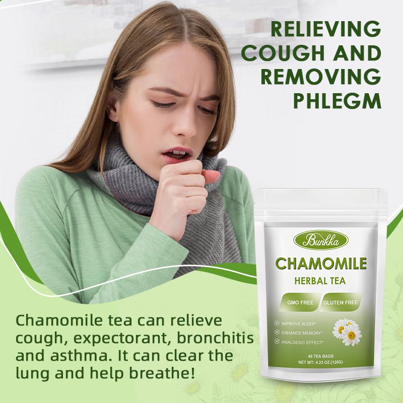 BUNKKA Organic Chamomile Tea Support Improve Sleep Quality Soothe the Nerves Promote Digestive Health Heart Health Beauty Tea