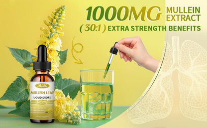 Bunkka 2 Pack Mullein  Liquid Drops Supplement for Lungs