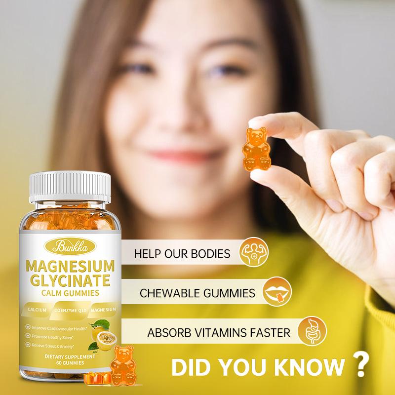 BUNKKA Magnesium Complex 600mg Of Glycinate & Malate Magnesium for Stress Relaxation Muscle & Bone Health Support Nerve Heart Sleep Health