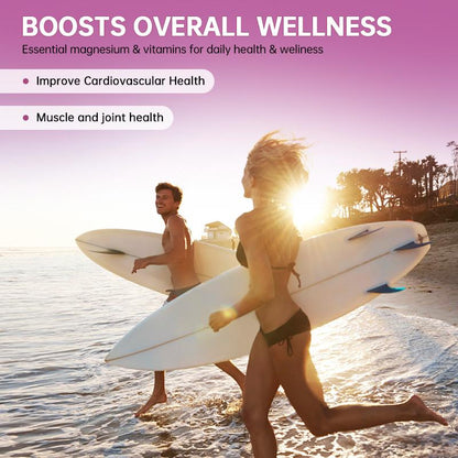BUNKKA Magnesium Complex 600mg Of Glycinate & Malate Magnesium for Stress Relaxation Muscle & Bone Health Support Nerve Heart Sleep Health