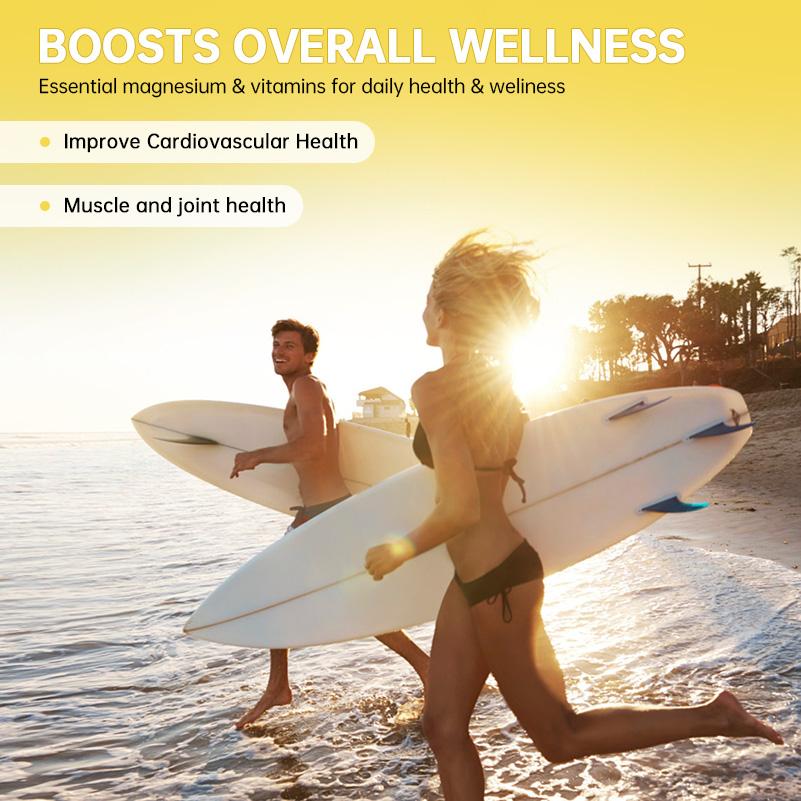 BUNKKA Magnesium Complex 600mg Of Glycinate & Malate Magnesium for Stress Relaxation Muscle & Bone Health Support Nerve Heart Sleep Health