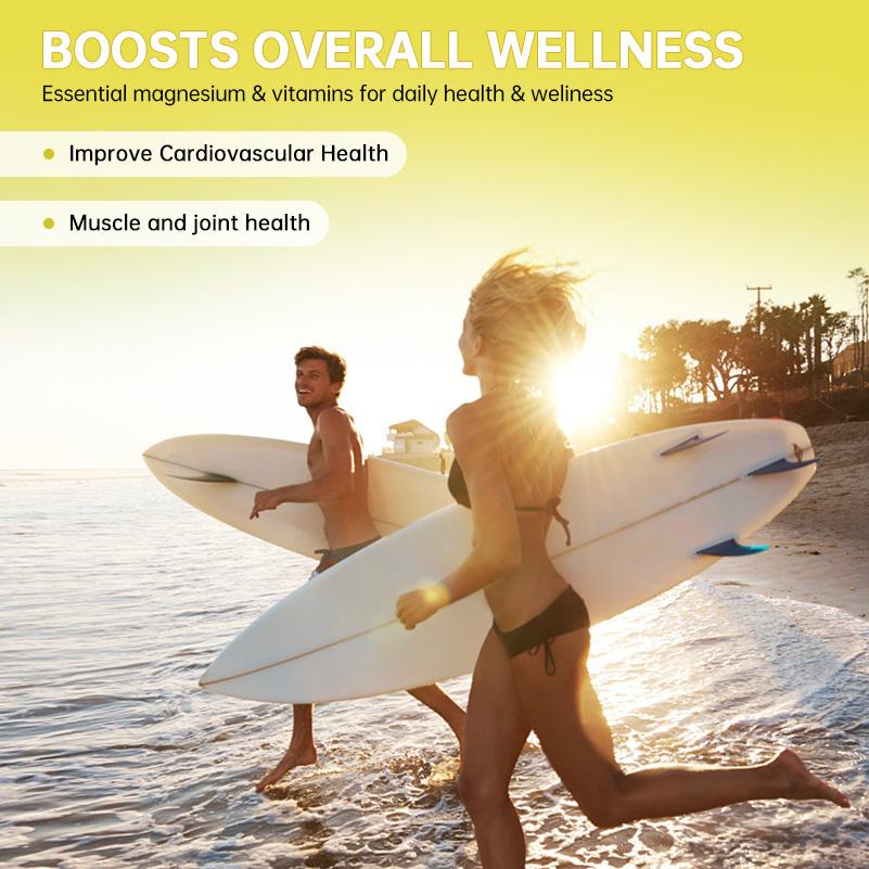 BUNKKA Magnesium Complex 600mg Of Glycinate & Malate Magnesium for Stress Relaxation Muscle & Bone Health Support Nerve Heart Sleep Health