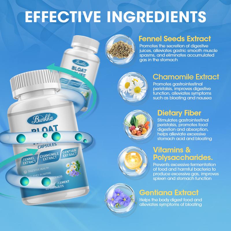 BUNKKA Bloat Relief Capsules