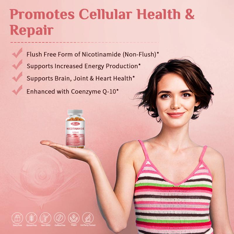 Nicotinamide Vitamin B3 Coenzyme Q10 Capsules