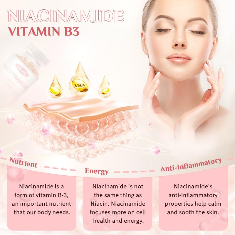 Nicotinamide Vitamin B3 Coenzyme Q10 Capsules
