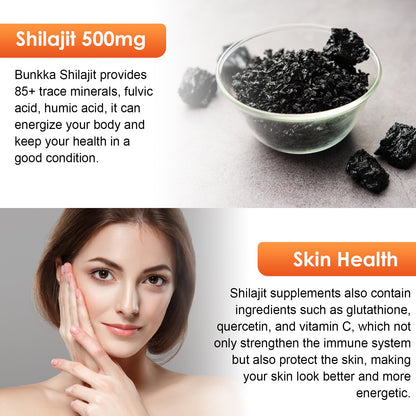 Bunkka Organic Shilajit Liquid Drops Sugar-Free & Vegan Supplement