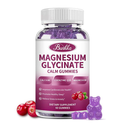 BUNKKA Magnesium Complex 600mg Of Glycinate & Malate Magnesium for Stress Relaxation Muscle & Bone Health Support Nerve Heart Sleep Health