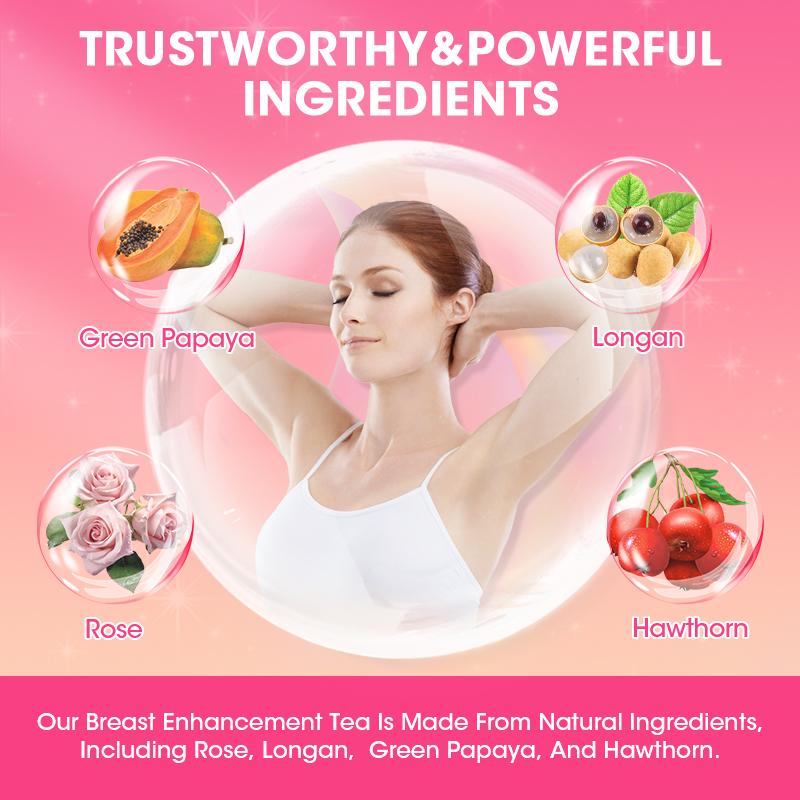 Bunkka Breast Enhancement Tea Lactation Papaya Tea for Breast Enhancement Female Augmentation for Breast Enlargement Fast Growth and Lift